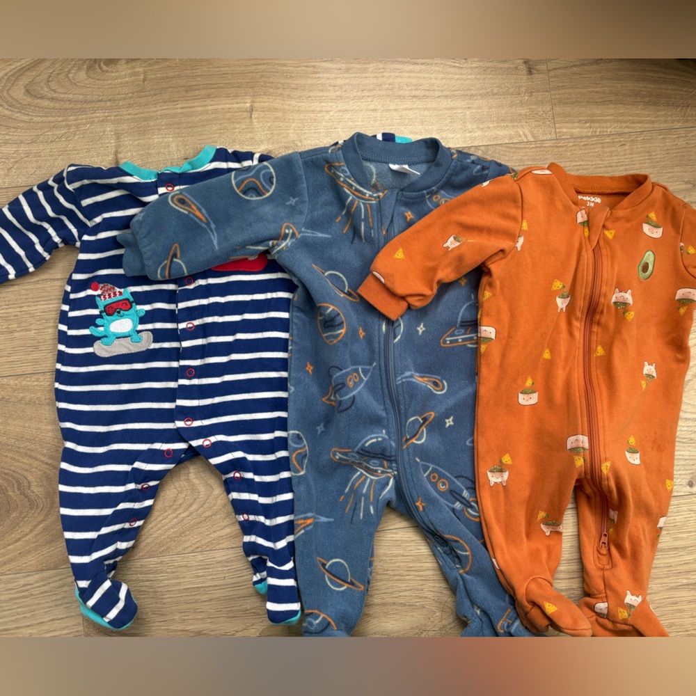 Orange and Blue Kids One Piece Set